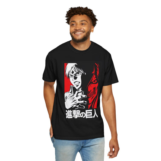 Attack on Titan Graphic T-Shirt — Eren & Titan Anime Poster Design