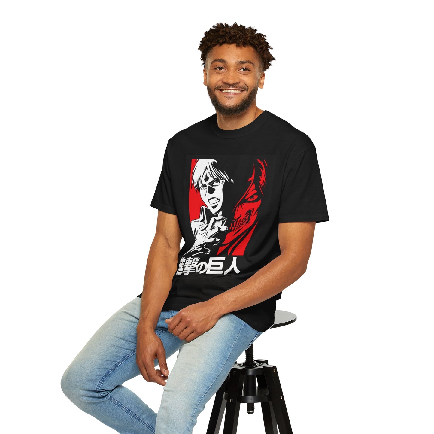 Attack on Titan Graphic T-Shirt — Eren & Titan Anime Poster Design