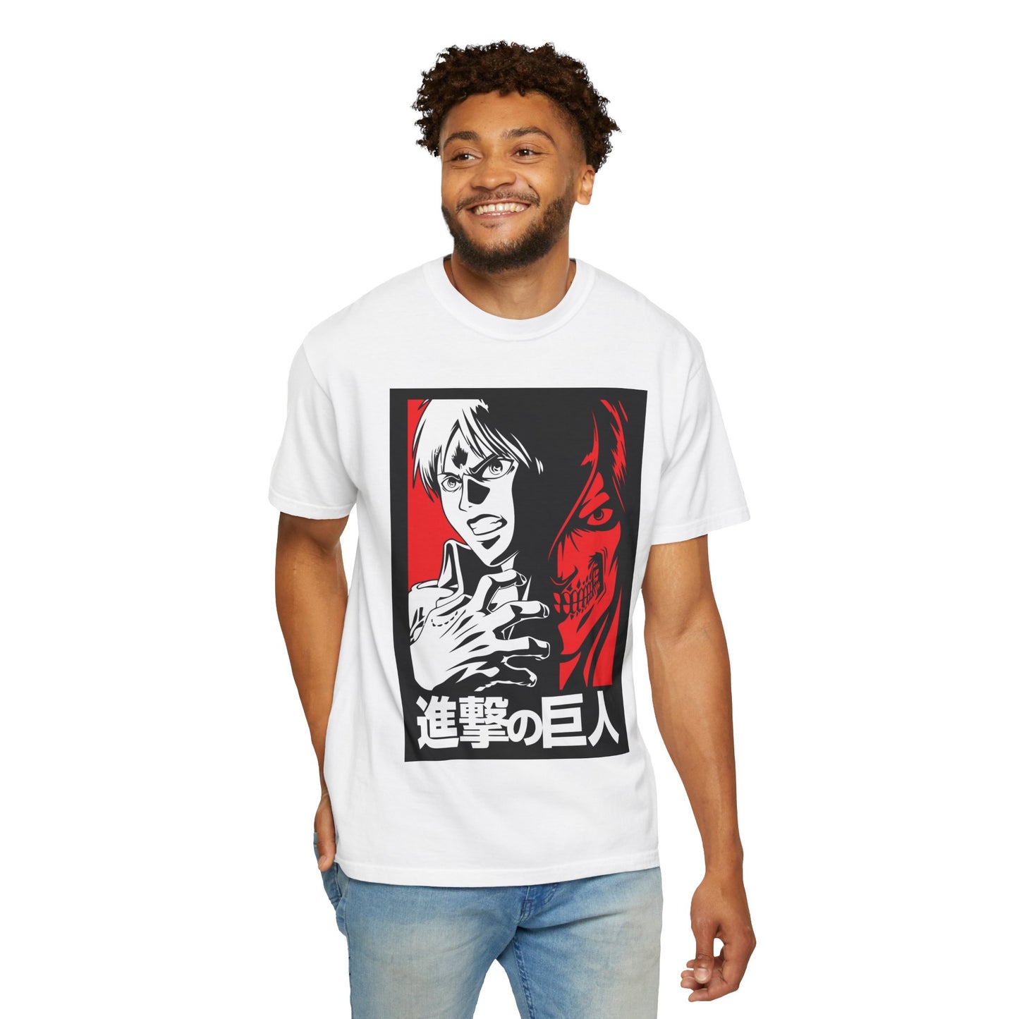Attack on Titan Graphic T-Shirt — Eren & Titan Anime Poster Design