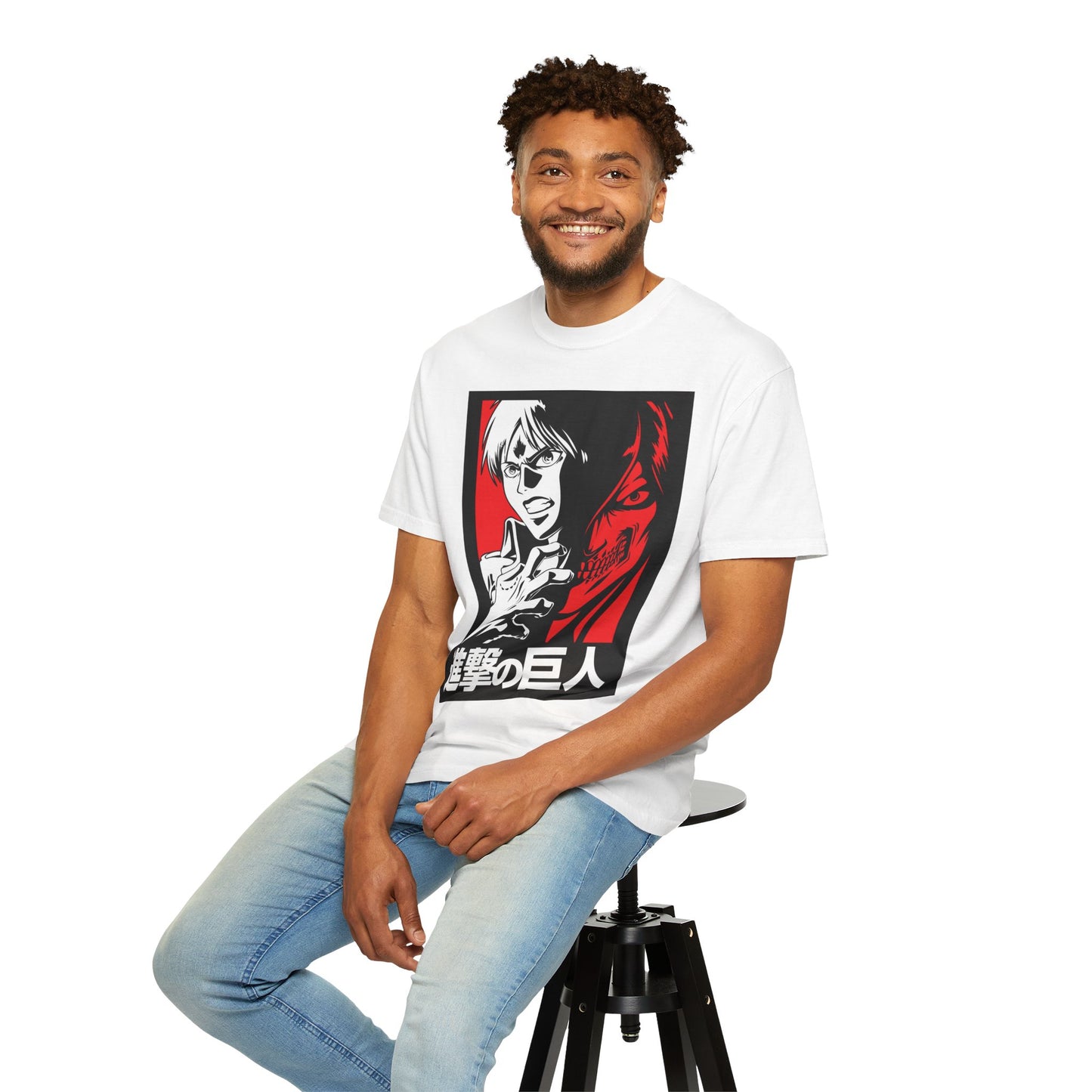 Attack on Titan Graphic T-Shirt — Eren & Titan Anime Poster Design