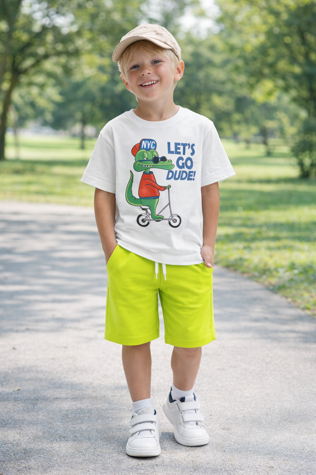 Jobka Kids Erkek %100 Pamuk Fıstık Yeşili Şort