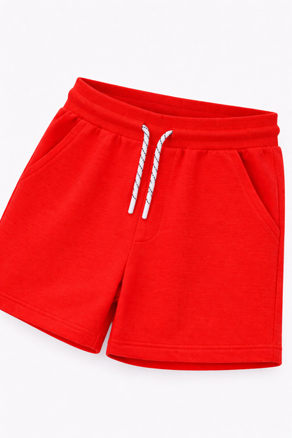 Jobka Kids Erkek %100 Pamuk Kırmızı Şort