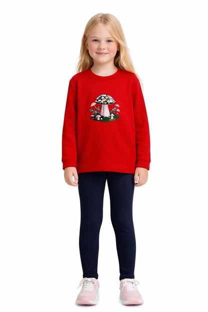 Jobka Kids Kız Çocuk %100 Pamuk Lacivert Renk Tayt