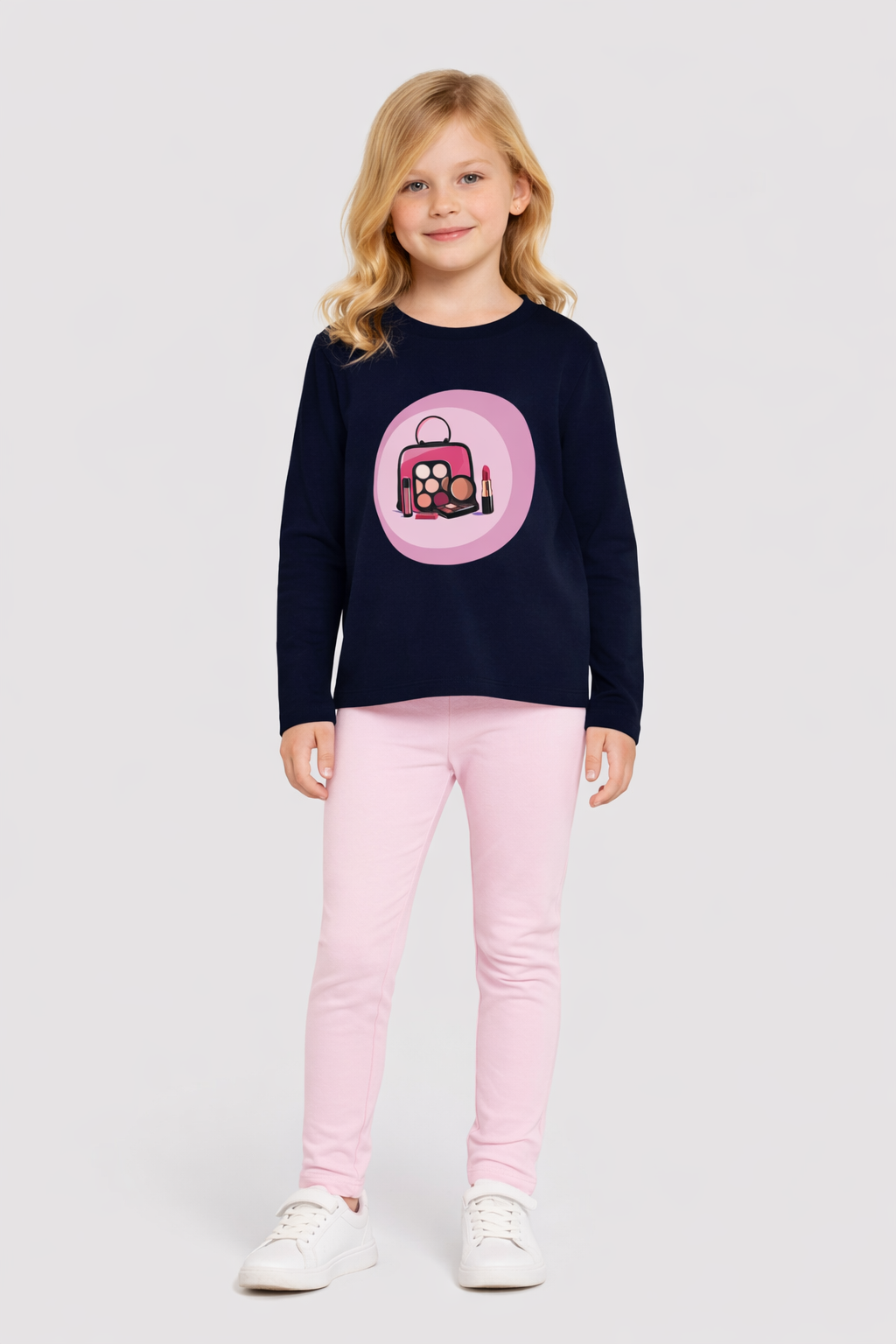 Jobka Kids Kız Çocuk %100 Pamuk Pembe Renk Tayt