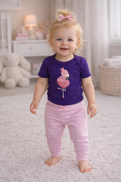 Jobka Kids Kız Bebek %100 Pamuk Pembe Renk Tayt