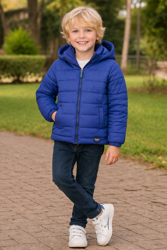 Jobka Kids Erkek Çocuk Saks Renk Şişme Mont