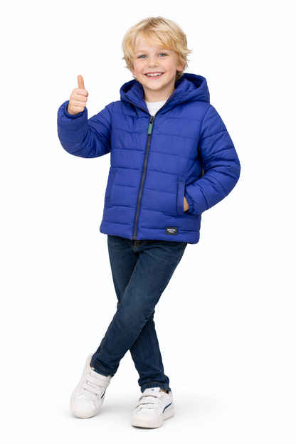 Jobka Kids Erkek Çocuk Saks Renk Şişme Mont