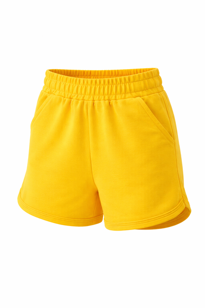 Jobka Kids Kız %100 Pamuk Sarı Şort