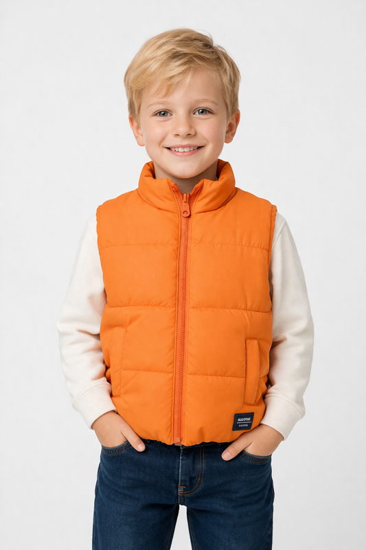 Jobka Kids Erkek Turuncu Renk Şişme Yelek